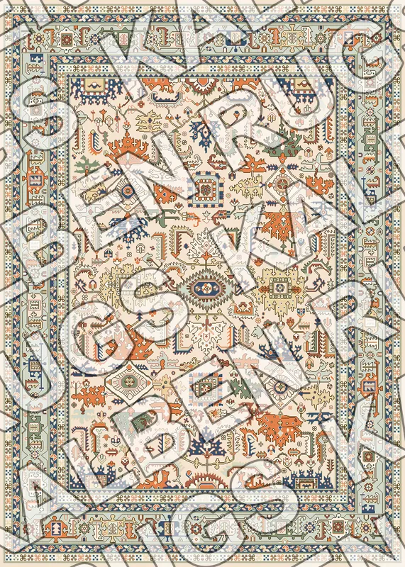 AR418 Oushak Rug Pattern