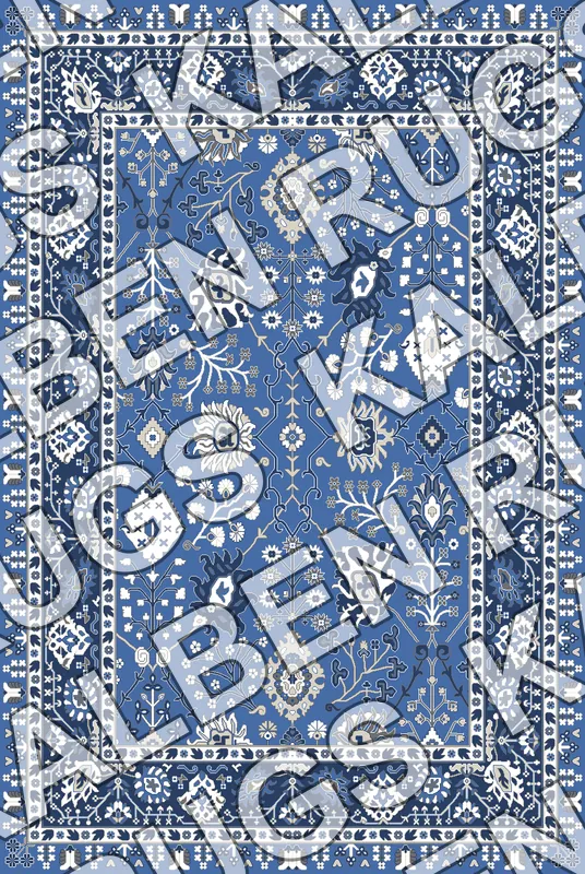 E179 Floral Rug Pattern