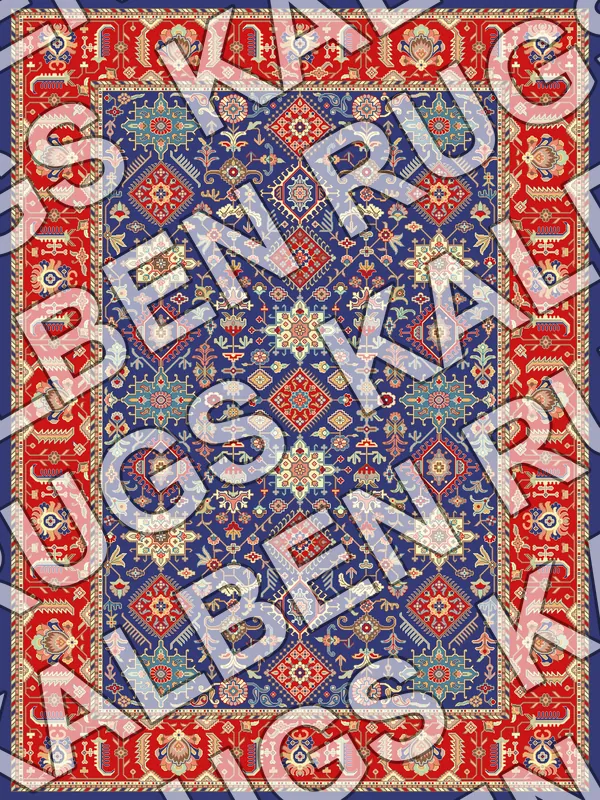 J6 Floral Rug Pattern