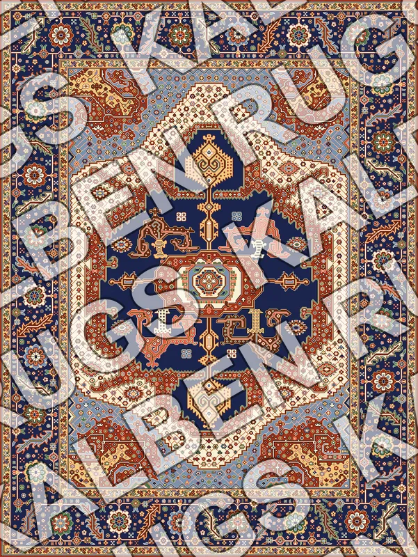 KH35 Medallion Rug Pattern