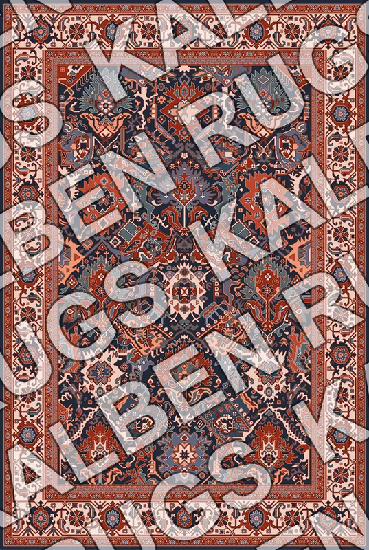 KH69 Floral Rug Pattern