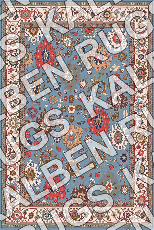 KH74 Floral Rug Pattern