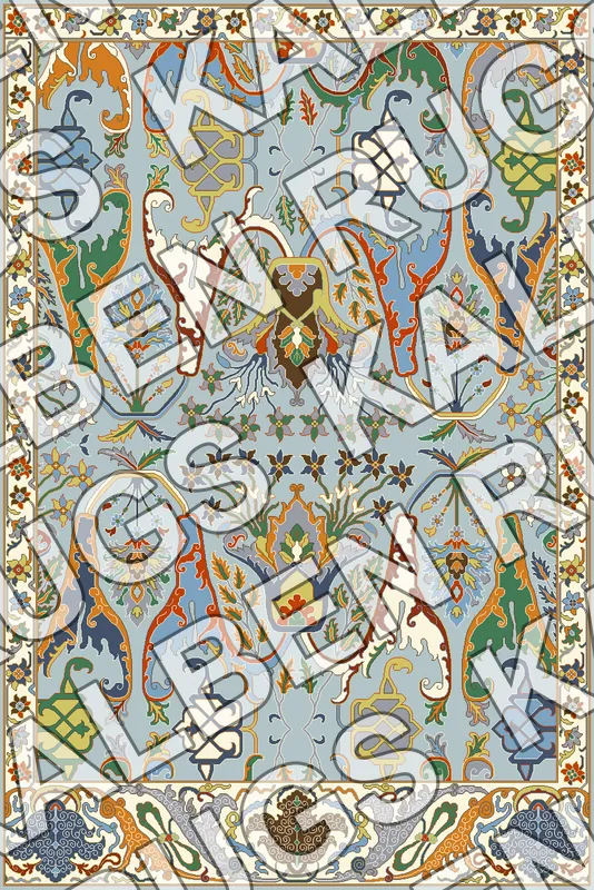 TF420 Bidjar Rug Pattern