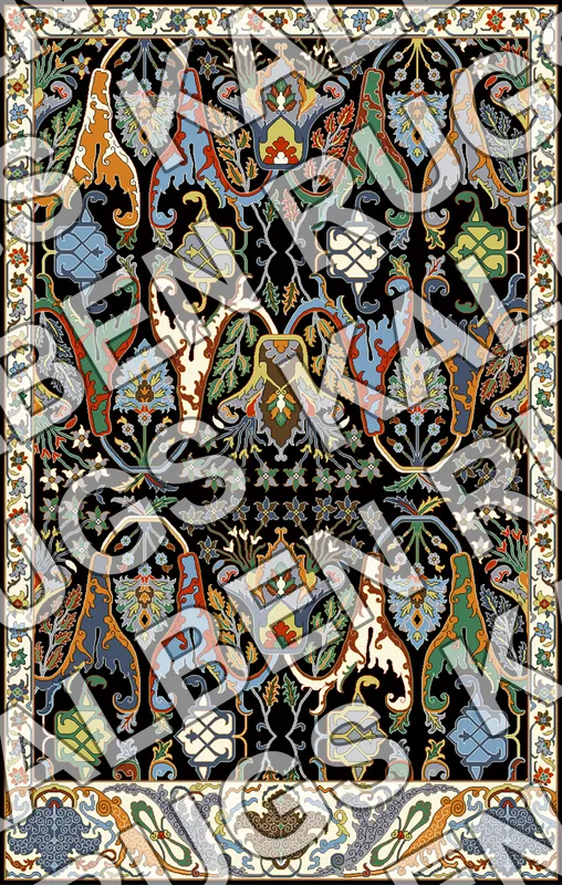 TF420 Bidjar Rug Pattern