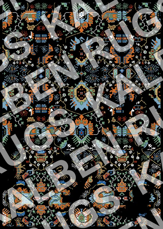TF480 Floral Rug Pattern